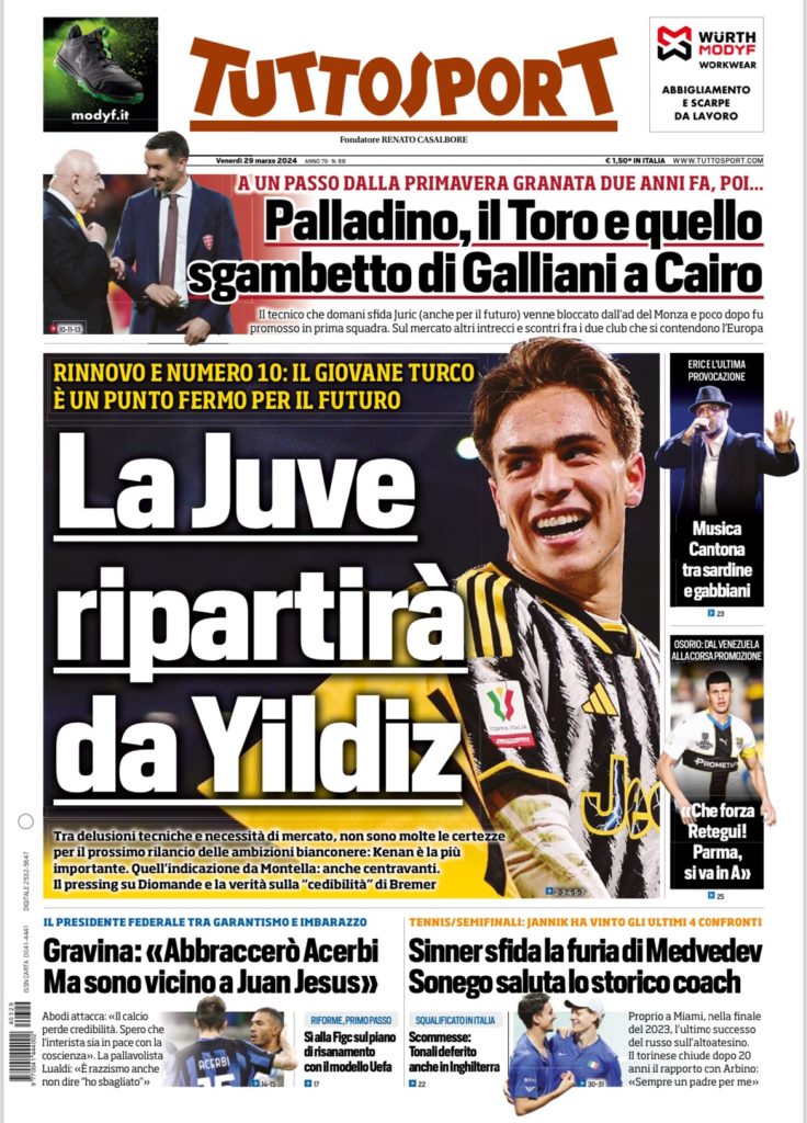 Le Prime Pagine Sportive Nazionali - 29 marzo 29 12 1