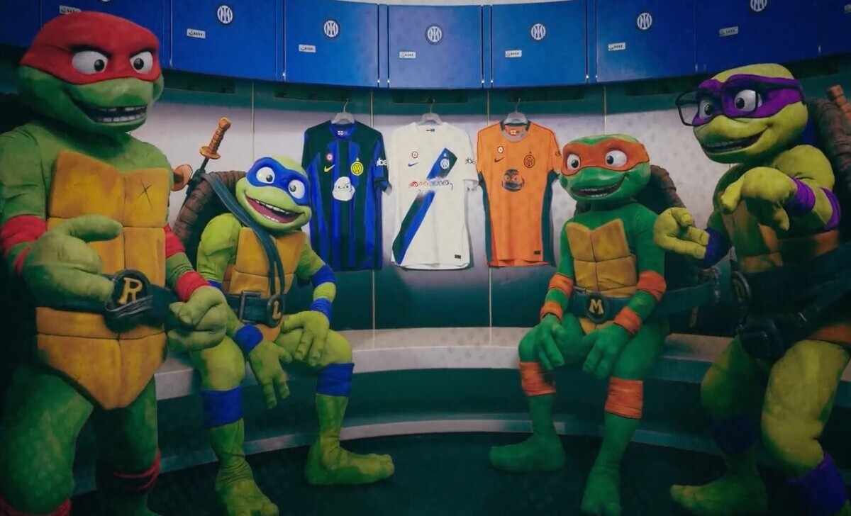 Inter Tartarughe Ninja spogliatoio