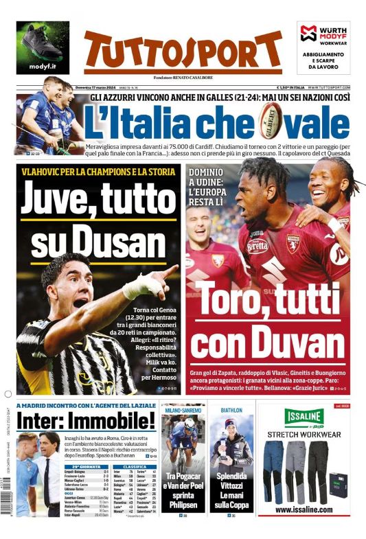 Le Prime Pagine Sportive Nazionali - 17 marzo 29 WhatsApp Image 2024 03 17 at 07.53.51 3