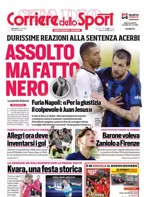 Le Prime Pagine Sportive Nazionali - 27 marzo 28 image 11