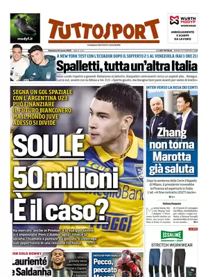 Le Prime Pagine Sportive Nazionali - 24 marzo 29 image 9