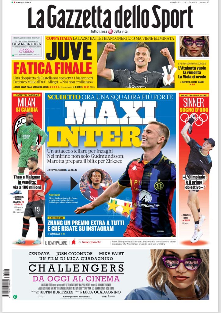 Prime Pagine Sportive Nazionali - 24 aprile 27 10 2