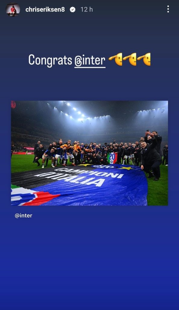 Scudetto Inter, Eriksen celebra così il tricolore nerazzurro - FOTO 27 14 1