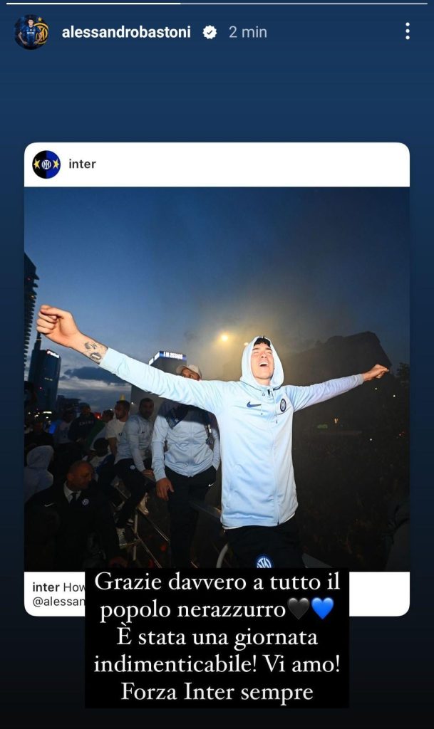 Scudetto Inter, toccante messaggio di Bastoni dedicato ai tifosi - FOTO 27 30