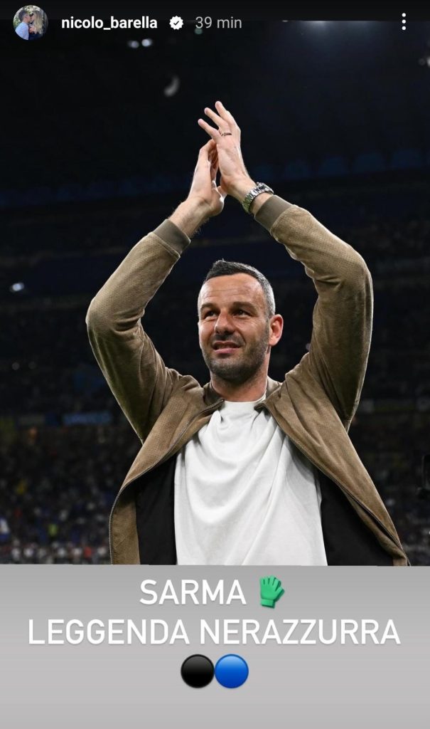 Barella celebra Handanovic: messaggio da brividi sui social - FOTO 27 4
