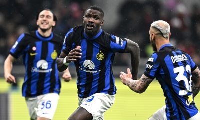 Esultanza Thuram Dimarco