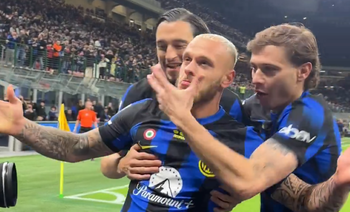 Inter Empoli, l'esultanza di Dimarco conquista i tifosi: il VIDEO 26 Gol Dimarco