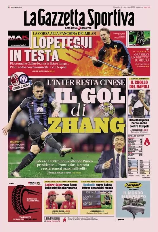 Prime Pagine Sportive Nazionali - 21 aprile 27 WhatsApp Image 2024 04 21 at 07.41.25