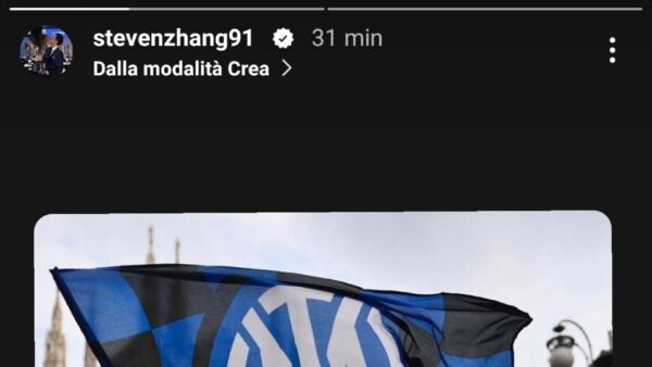 Zhang festa scudetto Inter