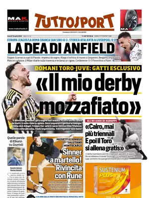 Le Prime Pagine Sportive Nazionali - 12 aprile 29 image 15