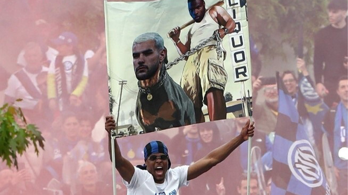 Striscione Dumfries, decisione UFFICIALE del club e del giocatore: definito il PATTEGGIAMENTO 26 striscione dumfries theo hernandez