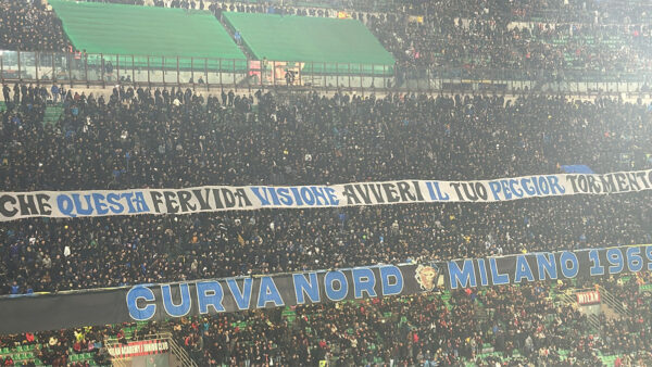 striscione Milan Inter