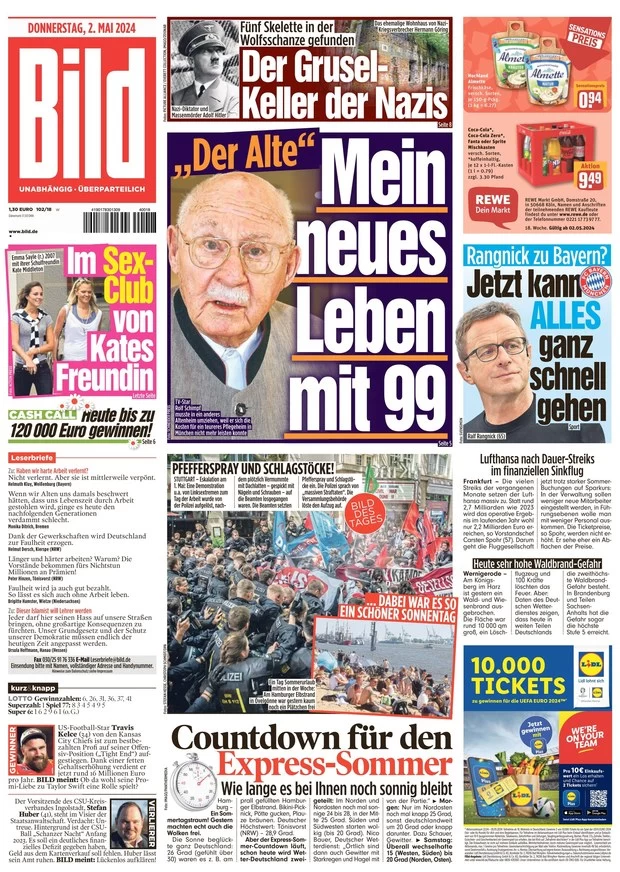 Le Prime Pagine Sportive Internazionali – 2 maggio 29 3