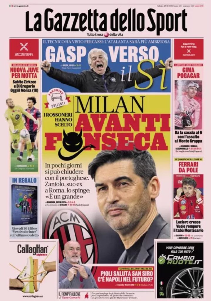 Prime Pagine Sportive Nazionali - 25 maggio 2024 27 30