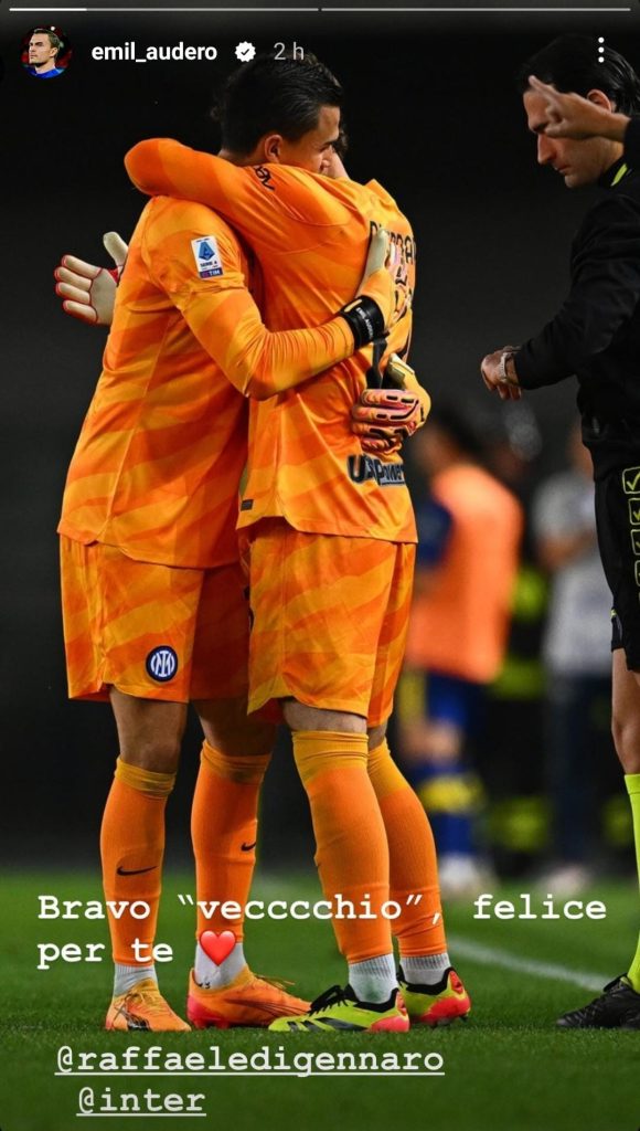 Esordio Di Gennaro, arrivano i complimenti di Audero: «Felice per te» - FOTO 27 Immagine WhatsApp 2024 05 27 ore 09.56.45 0498631f