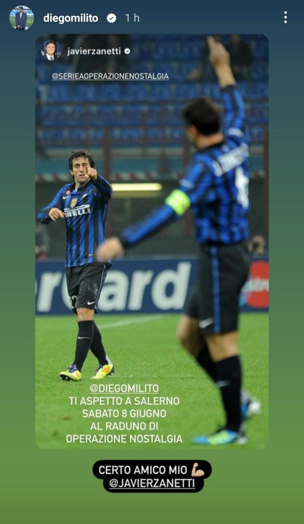 Zanetti chiama Milito: l'iniziativa delle due leggende dell'Inter - FOTO 27 Milito Zanetti