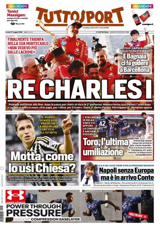 Le Prime Pagine Sportive Nazionali - 27 maggio 2024 27 WhatsApp Image 2024 05 27 at 07.43.57