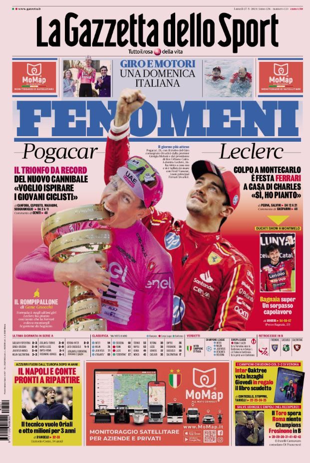 Le Prime Pagine Sportive Nazionali - 27 maggio 2024 29 WhatsApp Image 2024 05 27 at 07.43.58