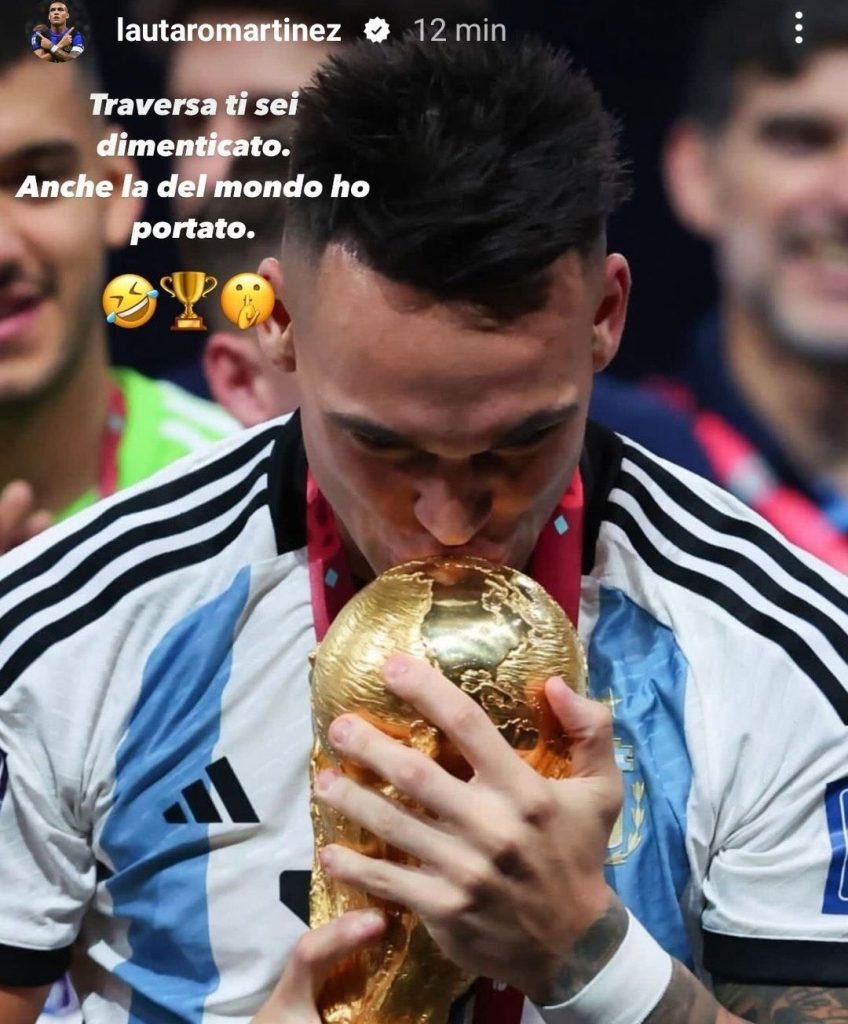 Lautaro Martinez RISPONDE a Trevisani: il post social dell'argentino non lascia DUBBI - FOTO 27 WhatsApp Image 2024 05 28 at 13.12.31