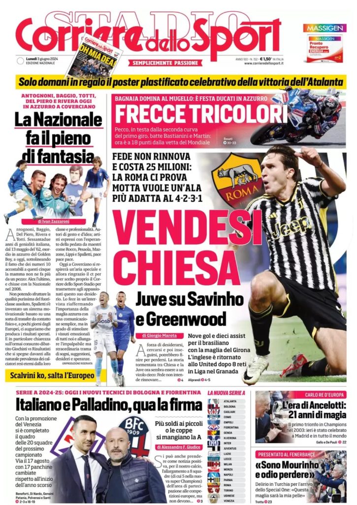Le Prime Pagine Sportive Nazionali - 4 giugno 2024 28 1
