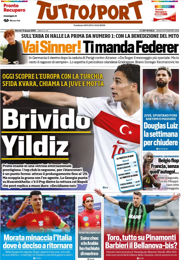 Le Prime Pagine Sportive Nazionali - 18 giugno 2024 29 12