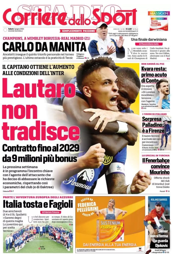 Le Prime Pagine Sportive Nazionali - 1 giugno 2024 28 5