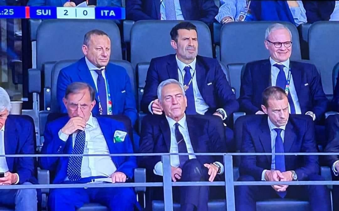 Italia eliminata da Euro 2024, la REAZIONE di Gravina in tribuna diventa VIRALE – FOTO 26 Gravina Svizzera Italia
