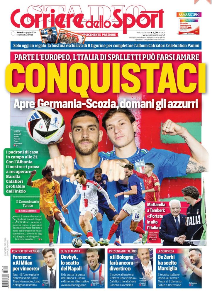 Le Prime Pagine Sportive Nazionali - 14 giugno 28 WhatsApp Image 2024 06 14 at 07.46.50 2