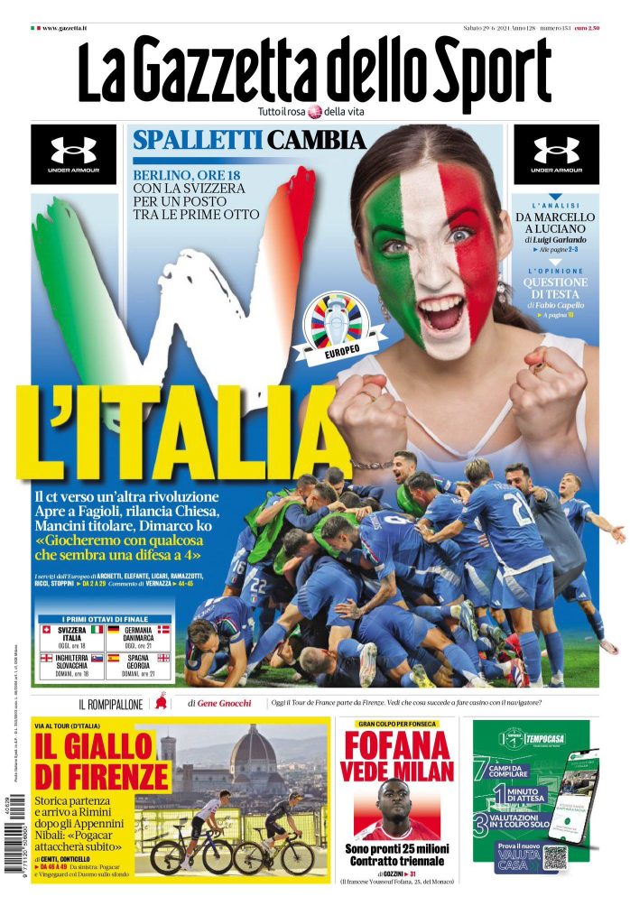 Le Prime Pagine Sportive Nazionali - 29 giugno 2024 27 WhatsApp Image 2024 06 29 at 07.46.01