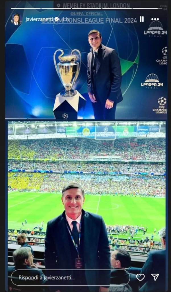 Zanetti assiste alla vittoria del Real Madrid: il vicepresidente dell'Inter a Wembley per la Finale di Champions League - FOTO 27 image
