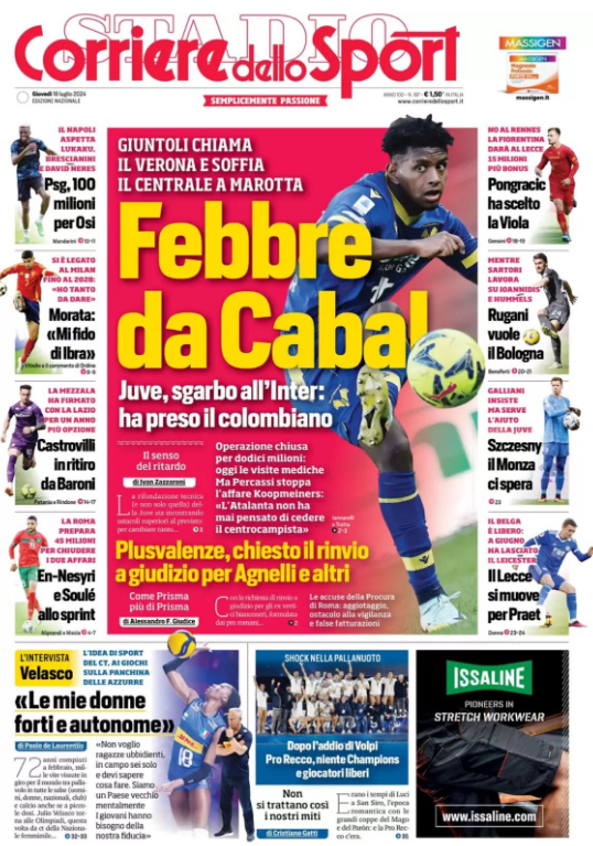 Le Prime Pagine Sportive Nazionali - 18 luglio 2024 28 2 1