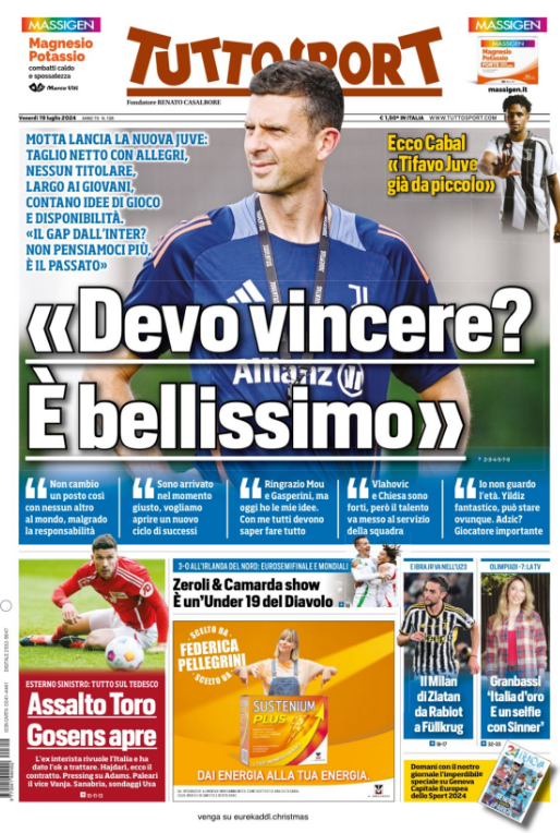 Le Prime Pagine Sportive Nazionali - 19 luglio 2024 28 2 2
