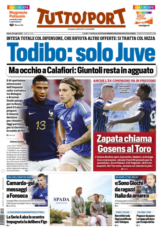 Le Prime Pagine Sportive Nazionali - 20 luglio 2024 29 6