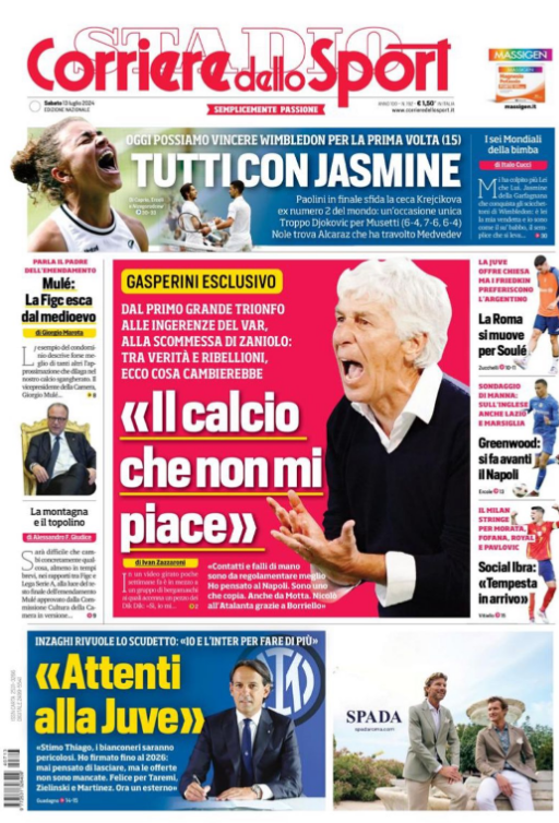 Le Prime Pagine Sportive Nazionali - 13 luglio 2024 28 Immagine 2024 07 13 074448