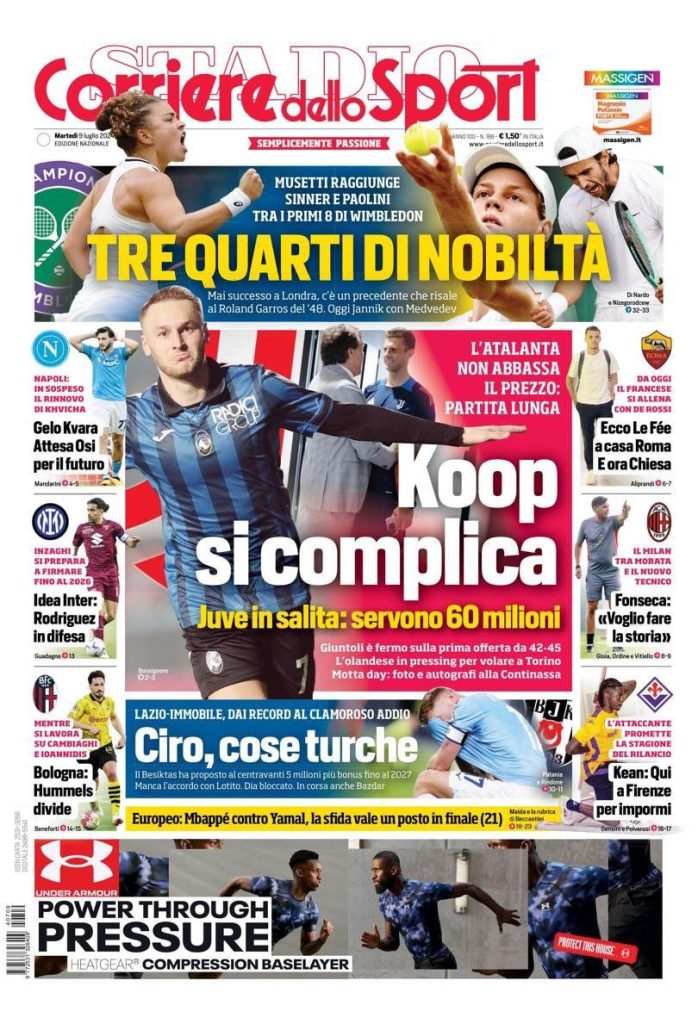 Le Prime Pagine Sportive Nazionali - 9 luglio 2024 29 WhatsApp Image 2024 07 09 at 07.40.01