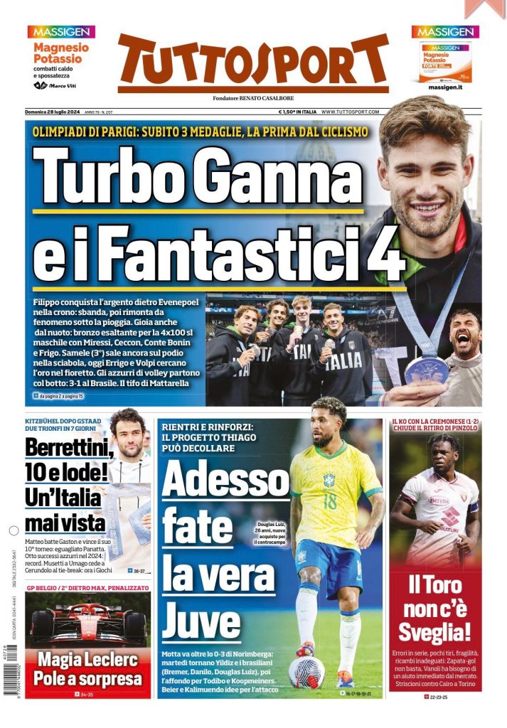 Le Prime Pagine Sportive Nazionali - 28 luglio 2024 29 WhatsApp Image 2024 07 28 at 07.36.15 2
