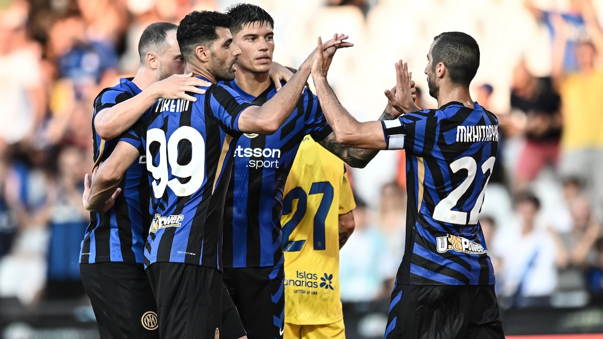 Inter Las Palmas amichevole 3-0: è già Inzaghi-ball! Doppio Taremi e magia di Dimarco 26 esultanza inter gol taremi