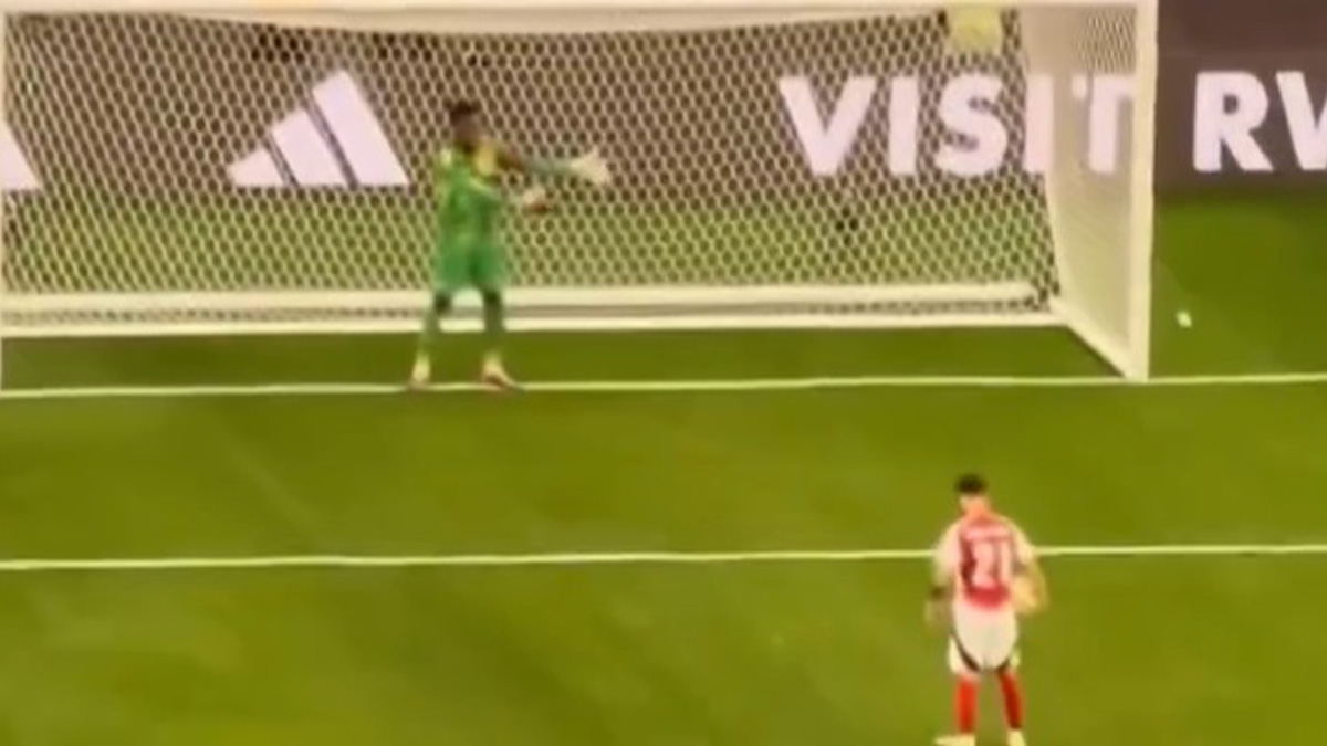 Onana, il rigore è da PAPERISSIMA! Prova a IPNOTIZZARE l'attaccante con i suoi giochetti ma... - VIDEO 26 Onana