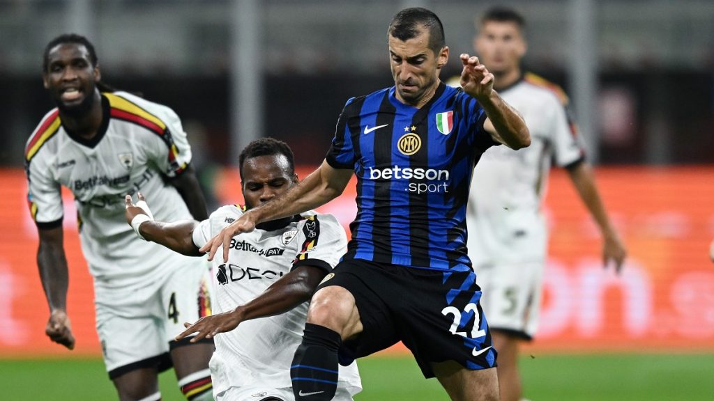 Inter Lecce, i precedenti parlano chiaro: i giallorossi non segnano un gol ai nerazzurri a San Siro dal 2011 1 Mkhitaryan Inter Lecce