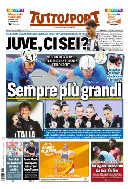 Le Prime Pagine Sportive Nazionali - 11 agosto 2024 29 WhatsApp Image 2024 08 11 at 08.01.22