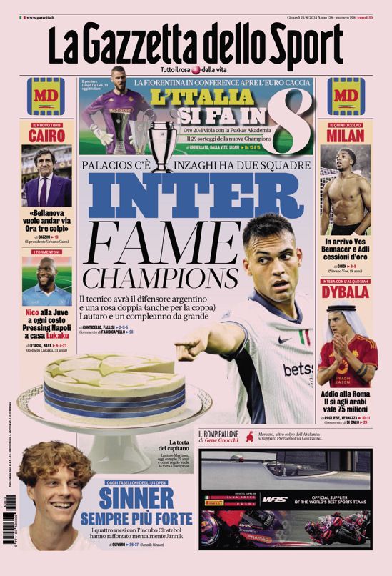Le Prime Pagine Sportive Nazionali - 22 agosto 2024 27 WhatsApp Image 2024 08 22 at 07.46.47 3