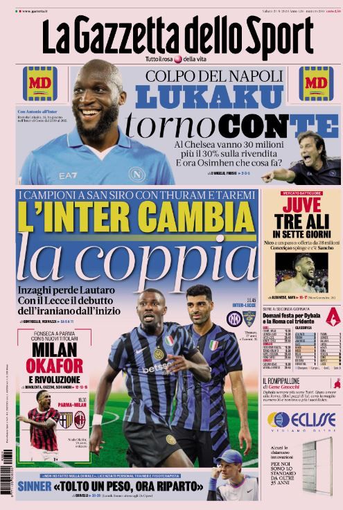 Le Prime Pagine Sportive Nazionali - 24 agosto 2024 29 WhatsApp Image 2024 08 24 at 07.53.58
