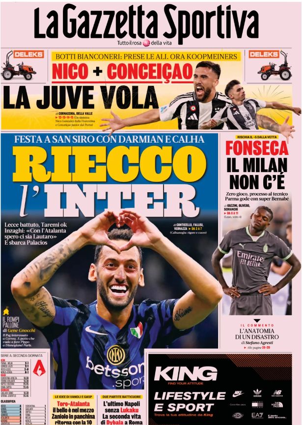 Le Prime Pagine Sportive Nazionali - 25 agosto 2024 29 WhatsApp Image 2024 08 25 at 07.47.27