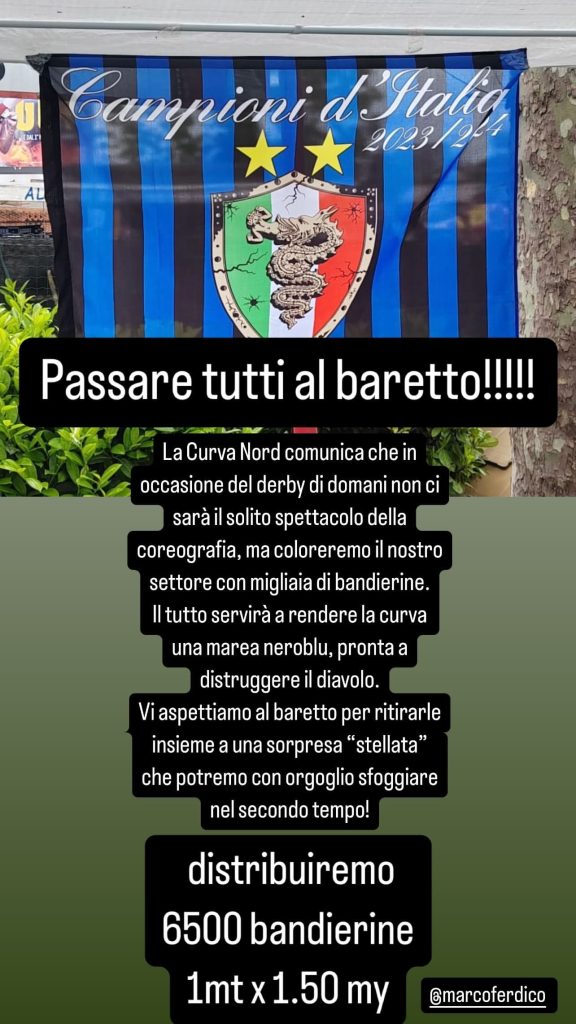 Inter Milan, l'ANNUNCIO della Curva Nord: «Niente coreografia ma una MAREA neroblu per DISTRUGGERE il diavolo» 27 460701492 1081503786781116 3786206772805831796 n 1