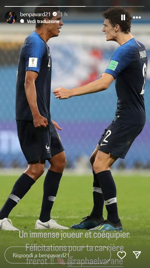 ADDIO Varane, ARRIVA il messaggio di Pavard!-FOTO 27 Screenshot 2024 09 25 174245