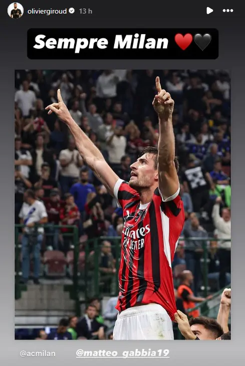 Inter Milan, ANCHE Giroud festeggia la VITTORIA rossonera. Il messaggio SOCIAL dedicato ad un protagonista della sfida - FOTO 27 WhatsApp Image 2024 09 23 at 16.01.20 1