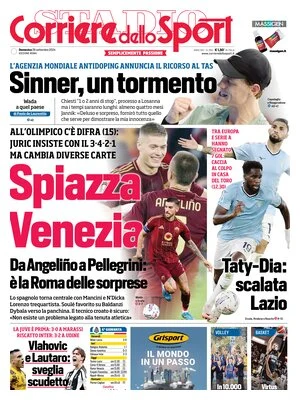 Le Prime Pagine Sportive Nazionali – 29 settembre 2024 29 corriere dello sport 071902380