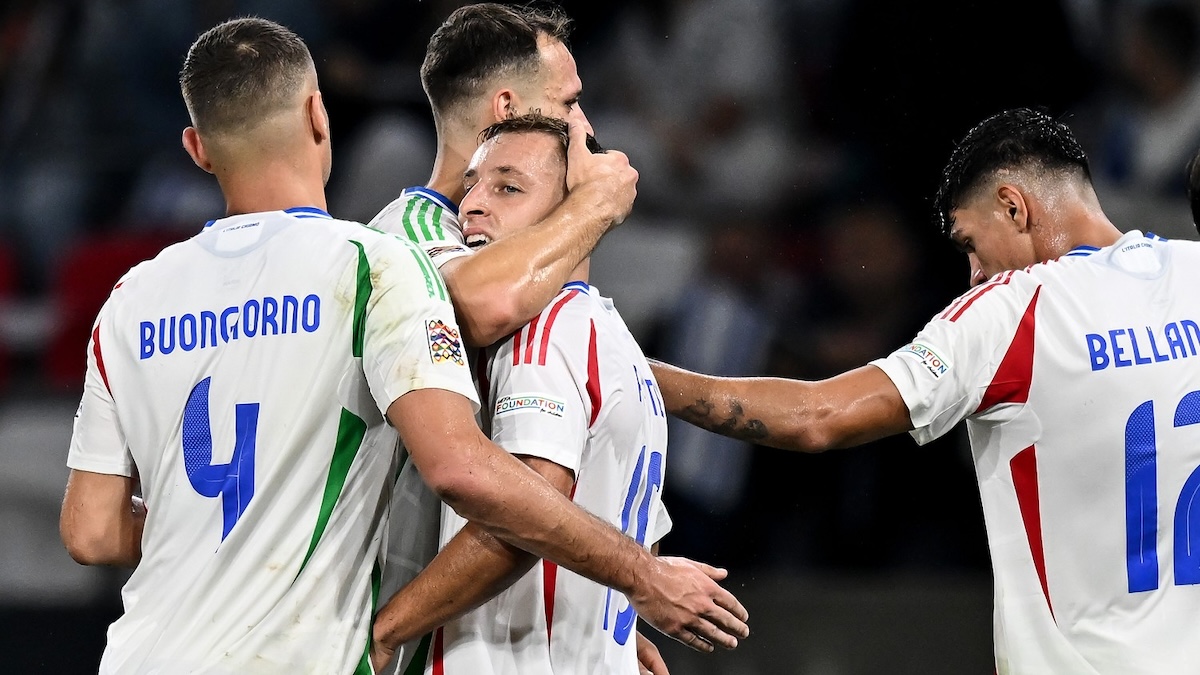 Israele Italia 1-2, VITTORIA azzurra nel segno dell'Inter!! Frattesi e Dimarco DECISIVI 26 esultanza italia frattesi