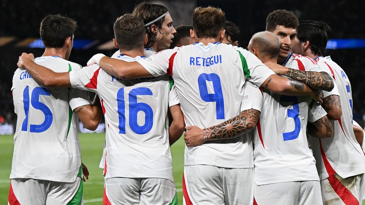 Francia Italia, il risultato del match di Nations League: gli Azzurri vincono 3-1 e due nerazzurri vanno in gol 26 esultanza italia