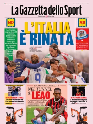 Le Prime Pagine Sportive Nazionali – 7 settembre 2024 28 la gazzetta dello sport 050011799